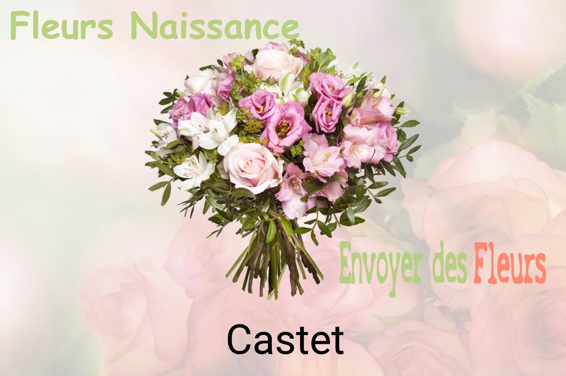 Bouquet de fleurs de naissance livré à Castet
